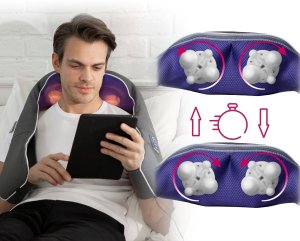 MASAŻER DO KARKU SZYI RAMION PLECÓW PAS MASUJĄCY GRZEJĄCY SHIATSU B.WELL 2