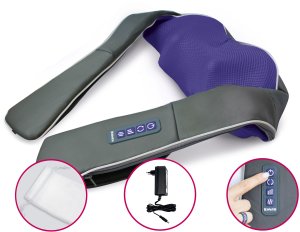 MASAŻER DO KARKU SZYI RAMION PLECÓW PAS MASUJĄCY GRZEJĄCY SHIATSU B.WELL 7