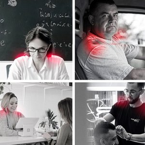 MASAŻER DO KARKU SZYI RAMION PLECÓW PAS MASUJĄCY GRZEJĄCY SHIATSU B.WELL 8