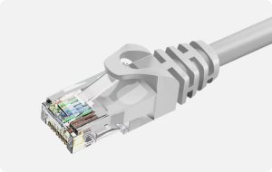 ZOY Kabel Sieciowy Ethernet Cat. 6 UTP CCA Szary 3m  3