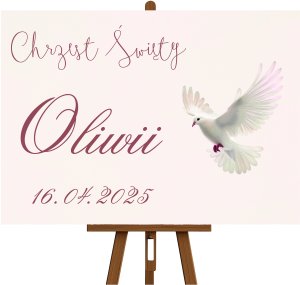 Tablica Powitalna na Chrzest Święty 1