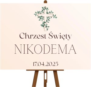 Tablica Powitalna na Chrzest Święty 1