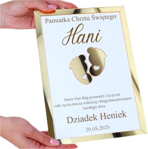 Pamiątka Chrztu Świętego Dziadkowie 3