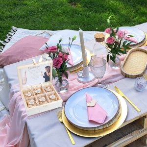 Pudełko z PERSONALIZACJĄ Wieczór Panieński Kobieta Głowa Kwiaty - 3