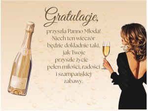 Pudełko z PERSONALIZACJĄ Wieczór Panieński Kieliszki Róż 5