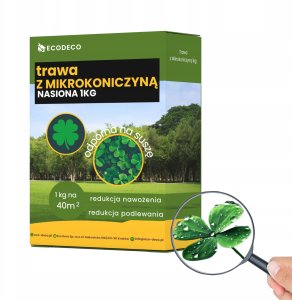 Nasiona Trawy Trawa Uniwersalna z Mikrokoniczyną Samonawożący Mieszanka 1kg 2