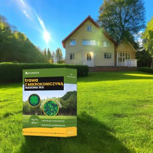 Nasiona Trawy Trawa Uniwersalna z Mikrokoniczyną Samonawożący Mieszanka 1kg 5
