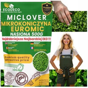 Mikrokoniczyna drobnolistna koniczyna wzbogaca trawnik nasiona 400m2 0,5kg 1