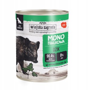 Wiejska Zagroda Monobiałkowa z dzikiem 400g 2