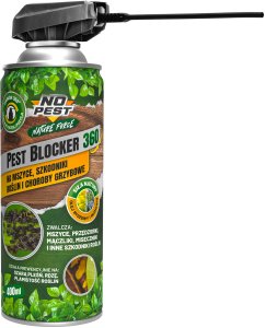 NO PEST Spray Środek Preparat na Mszyce Przędziorki Mączliki i Inne Szkodniki Roślin oraz Choroby Grzybowe 400ml z Olejem Rydzowym 2