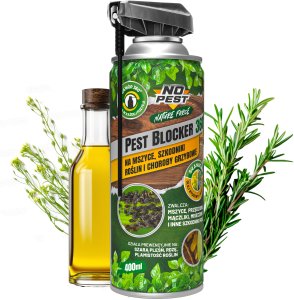 NO PEST Spray Środek Preparat na Mszyce Przędziorki Mączliki i Inne Szkodniki Roślin oraz Choroby Grzybowe 400ml z Olejem Rydzowym 3