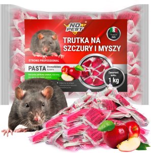 Trutka Trucizna Środek na Myszy Szczury Gryzonie 1kg Czerwona Pasta Bromadiolone Przeciw Myszom Szczurom 1