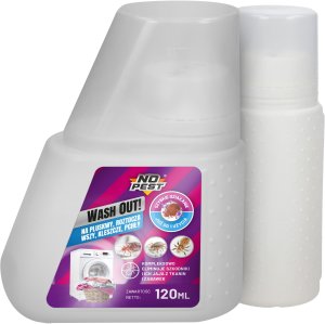 Środek Płyn Preparat do Prania na Pluskwy Roztocza Wszy Kleszcze Pchły i Ich Jaja oraz Larwy 120ml "Wash Out!" do Pralki 4