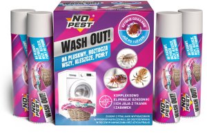 Środek Płyn Preparat do Prania na Pluskwy Roztocza Wszy Kleszcze Pchły i Ich Jaja oraz Larwy 4x20 ml "Wash Out!" do Pralki 2