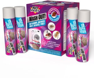 Środek Płyn Preparat do Prania na Pluskwy Roztocza Wszy Kleszcze Pchły i Ich Jaja oraz Larwy 4x20 ml "Wash Out!" do Pralki 5