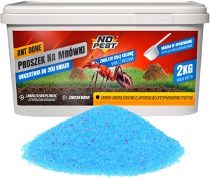 Proszek Środek Preparat Trutka na Mrówki Mrowiska Gniazda Mrówek i Całe Kolonie 2kg "Ant Done" 2
