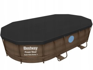 Bestway Plandeka pokrywa ochronna do basenu ze stelażem 400x211 cm Bestway 58425 6