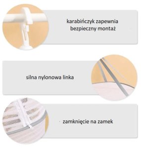 Zawieszana suszarka siatka do suszenia grzybów ziół ryb kwiatów 3 poziomy 3