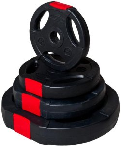 Sztanga z obciążeniem 60 kg: gryf prosty + obciążenia bitumiczne 5