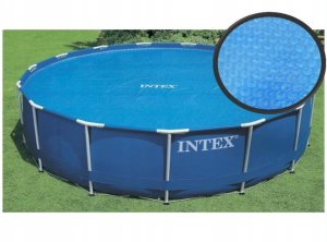 Plandeka pokrywa folia solarna do basenu o średnicy 488cm Intex 29024 28014 5
