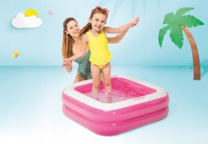 Intex Basen dmuchany brodzik 85x85x25 cm 57100 różowy 5