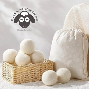 Profi Tools Wełniane kule do suszarki NATURAL PRO* 3 szt piłki kule zmiękczające pranie 6