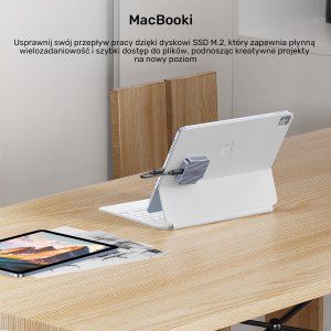 Kieszeń Unitek magnetyczna SolidForce Reefer USB-C do M.2 SSD (NVMe/SATA) (S1244AGY01) 21