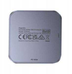 Kieszeń Unitek magnetyczna SolidForce Reefer USB-C do M.2 SSD (NVMe/SATA) (S1244AGY01) 5