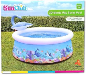 Dmuchany basen ze zraszaczem SunClub 62x175cm 1143L 3