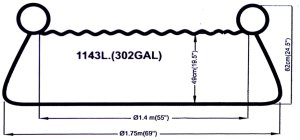 Dmuchany basen ze zraszaczem SunClub 62x175cm 1143L 6