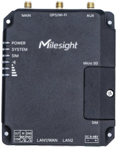 Milesight UR32-L04AF-W-485 router bezprzewodowy Fast Ethernet Jedna częstotliwości (2,4 GHz) 4G Czarny 1
