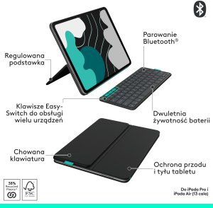 Logitech Flip Folio Graphite for iPad Pro & Air 13" (920-013388) 7