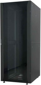 INTELLINET 48,3 cm 19 Zoll Netzwerkschrank Premium Line 42 HE 2033x600x800mm HxBxT Flatpack  Traglast 2000kg schwarz 1