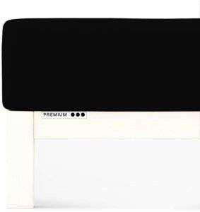Prześcieradło Schlafgut Premium 90x190-100x220 Off Black 799 - S bawełna, antyalergiczny 1