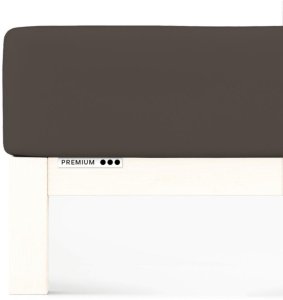 Prześcieradło Schlafgut Premium 180x200-200x220 Sand Deep 790 - XL bawełna, antyalergiczny 1