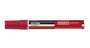 MARKER BUDOWLANY OLEJOWY CZERWONY; KOŃCÓWKA GR. 2,5 MM; 10 ML [EXPERT] 1