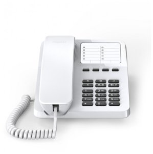 GIGASET DESK 400 weiss schnurgebundenes Tisch- und Wandtelefon 4 Direktwahltasten 10 Kurzwahltasten H�rger�tekompatibel 1