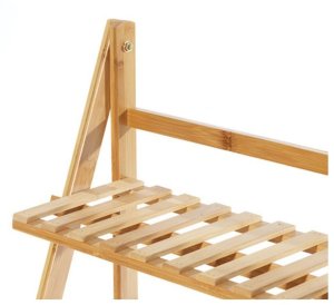 Kwietnik drabinka regał bambusowy na kwiaty 4 półki lakier POL04 4