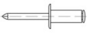 TOOLCRAFT 159963 Åben blindnitte (Ø x L) 5 mm x 35 mm Aluminium Stål 100 stk 2