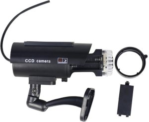 Kamera atrapa ir led monitoring solarna zewnętrzna ścienna z diodą migająca 11