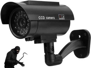 Kamera atrapa ir led monitoring solarna zewnętrzna ścienna z diodą migająca 5