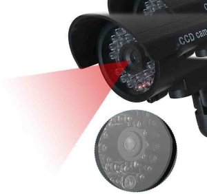 Kamera atrapa ir led monitoring solarna zewnętrzna ścienna z diodą migająca 8