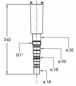 Syfon De Dietrich SYFON MOKRY DO KONDENSATU 2
