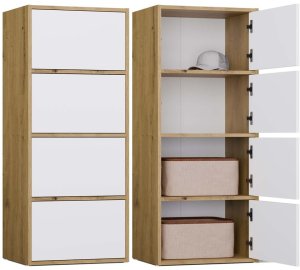 Komoda ALMA Front BIEL Korpus DĄB ARTISAN 1