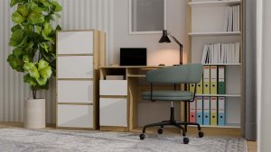 Komoda ALMA Front BIEL Korpus DĄB ARTISAN 4