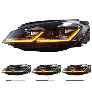 Lampy Volkswagen Golf 7 Przód Chrome 2