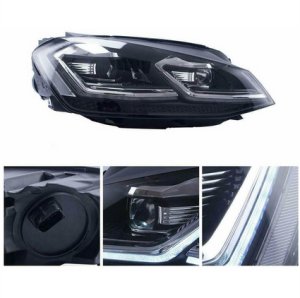 Lampy Volkswagen Golf 7 Przód Chrome 3