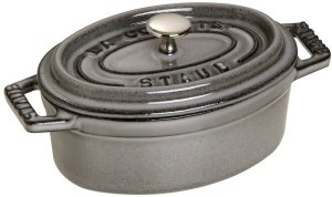 Mini garnek żeliwny owalny Staub - 250 ml, Grafitowy 1