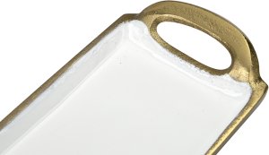 Taca dekoracyjna 35,5x10,5x3 cm złota EW3462 2