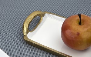 Taca dekoracyjna 35,5x10,5x3 cm złota EW3462 6